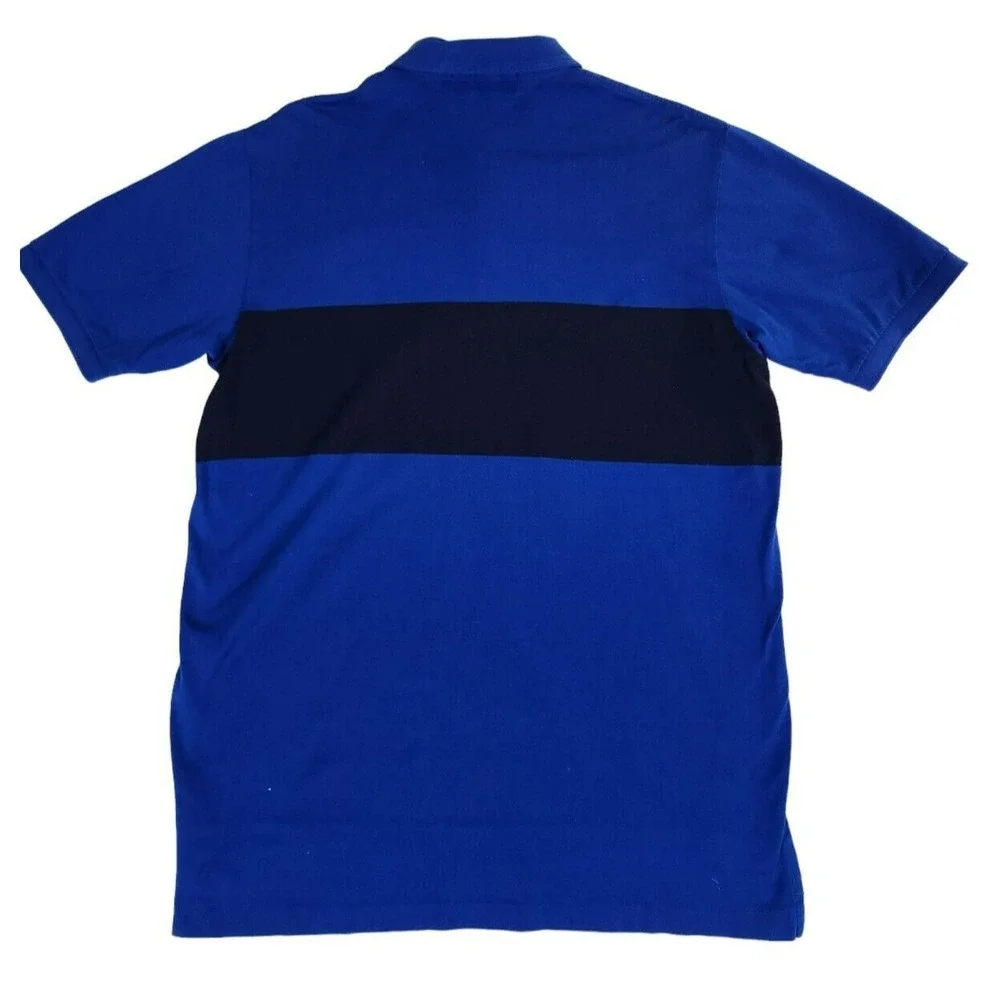 Polo Sport Ralph Lauren Men's XL Polo‎ Shirt Blue Striped Short Sleeve Logo